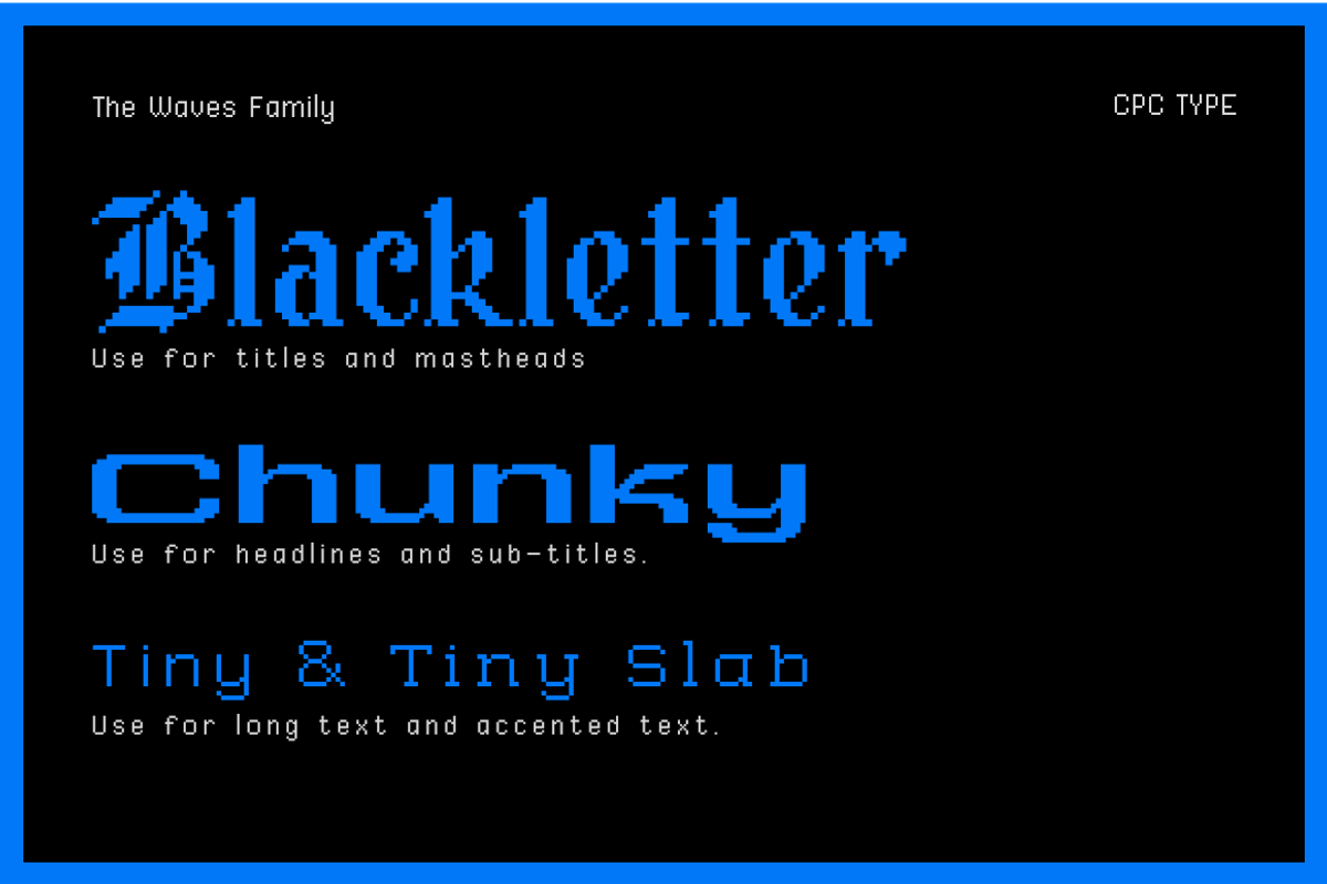 Waves CPC, a Blackletter Font by Christopher P. Cacho (Photo 2 of 9)