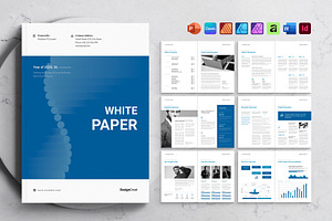 Business White Paper |Canva,InDesign, a Brochure Template by DesignCrest