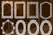 Vintage Lace Frames Clipart Set, an Object Illustration by Teresa Art Store (Thumbnail 2 of 7)