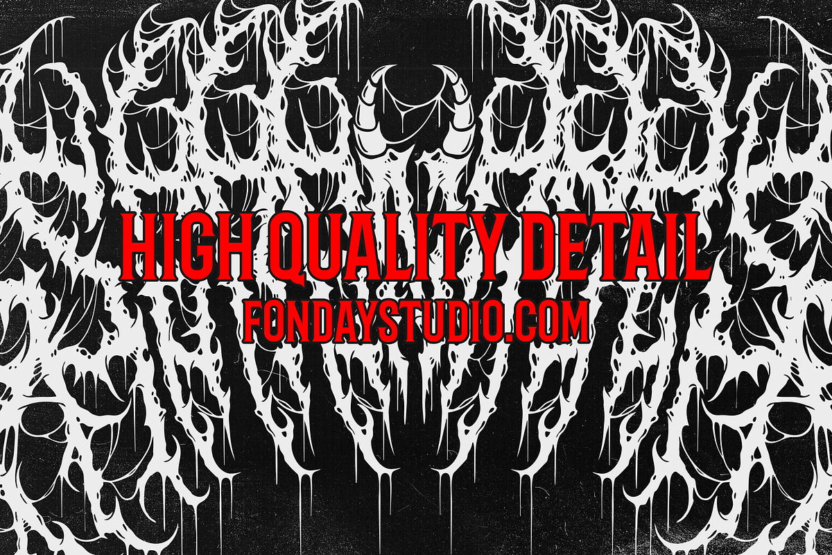 GOATHAM DEATH METAL FONT, a Blackletter Font by Fonday Studio (Photo 17 of 17)