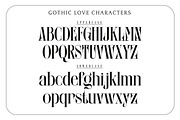 Gothic Love - Condensed Serif Font, a Serif Font by Struvictory.art (Thumbnail 4 of 11)