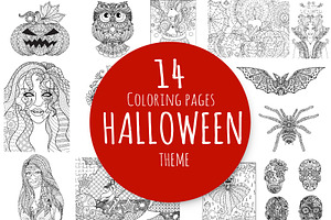  14 Halloween coloring pages