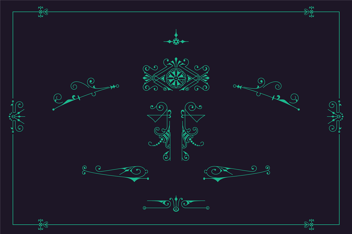 Decorative Vector Ornaments 2, a Decorative Illustration by digiful (Photo 4 of 5)