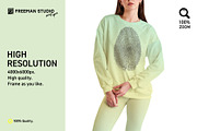 Leggings and Sweatshirt Mockup, a Bottom Mockup by Freeman Studio (Thumbnail 6 of 16)