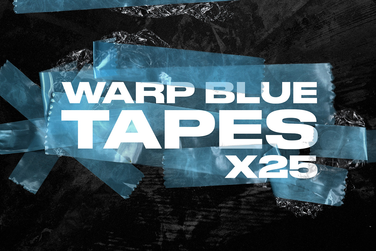 25 Plastic Warp Blue Tapes, a Texture Graphic by Parisa-Artstudio (Photo 4 of 5)