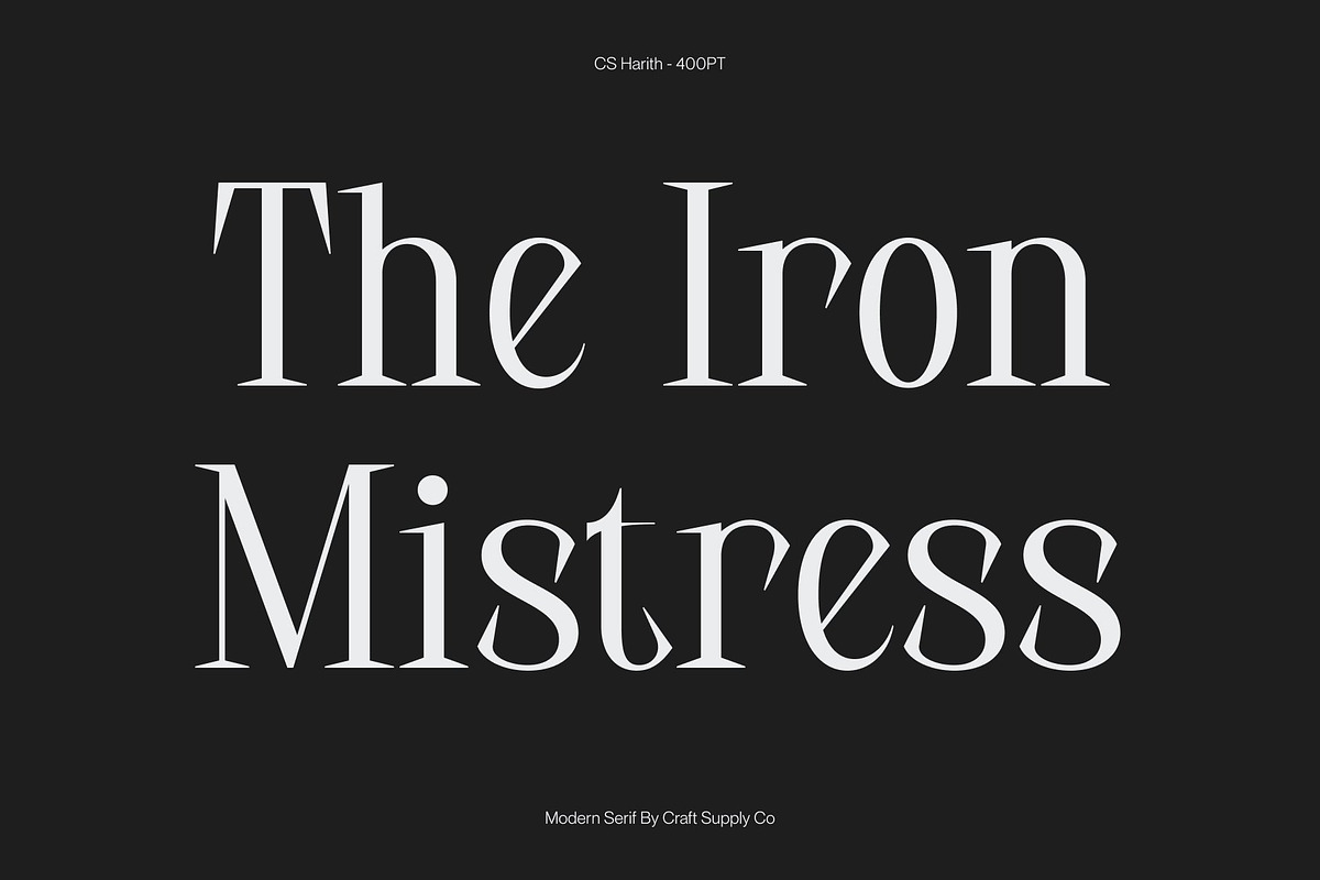 CS Harith – Modern Serif Font, a Serif Font by Craft Supply Co. (Photo 2 of 8)