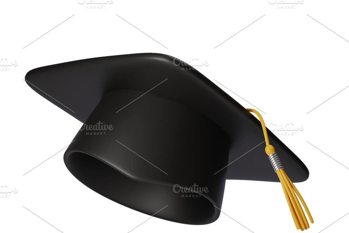 3D Graduation cap icons, an Object 3D Model by Hannet (Photo 4 of 7)