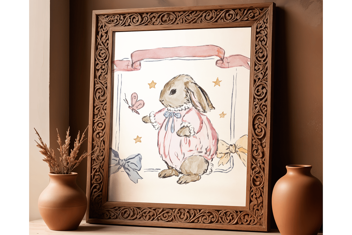 Whimsy Watercolor Soft Spring Easter, a Decorative Illustration by GiraffeCreative (Photo 14 of 21)
