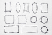 55 Hand-drawn, painted vector frames, a Graphic by ladik (Thumbnail 4 of 5)