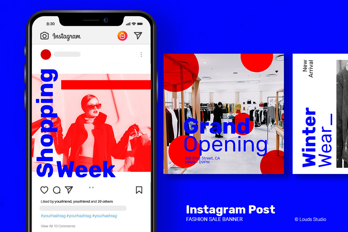 Indigo - IG Post Fashion Sale, a Social Media Template by Louds Studio (Photo 2 of 5)