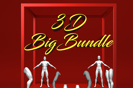 3D Big Bundle | Procreate Tattoo, a Characters & Person 3D Model by ProcreateInk