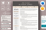 Sales Assistant Resume CV Template, a Resume Template by HIRED Design Studio (Thumbnail 1 of 11)