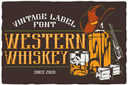 Western Whiskey, a Script Font by VozzyStock (Thumbnail 4 of 9)