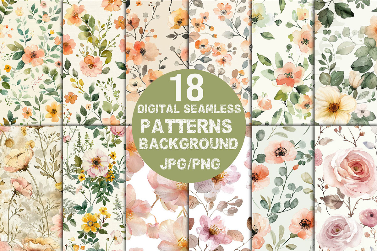 Romance Floral, Watercolor clipart, an Illustration by DreamCafeArt (Photo 3 of 6)