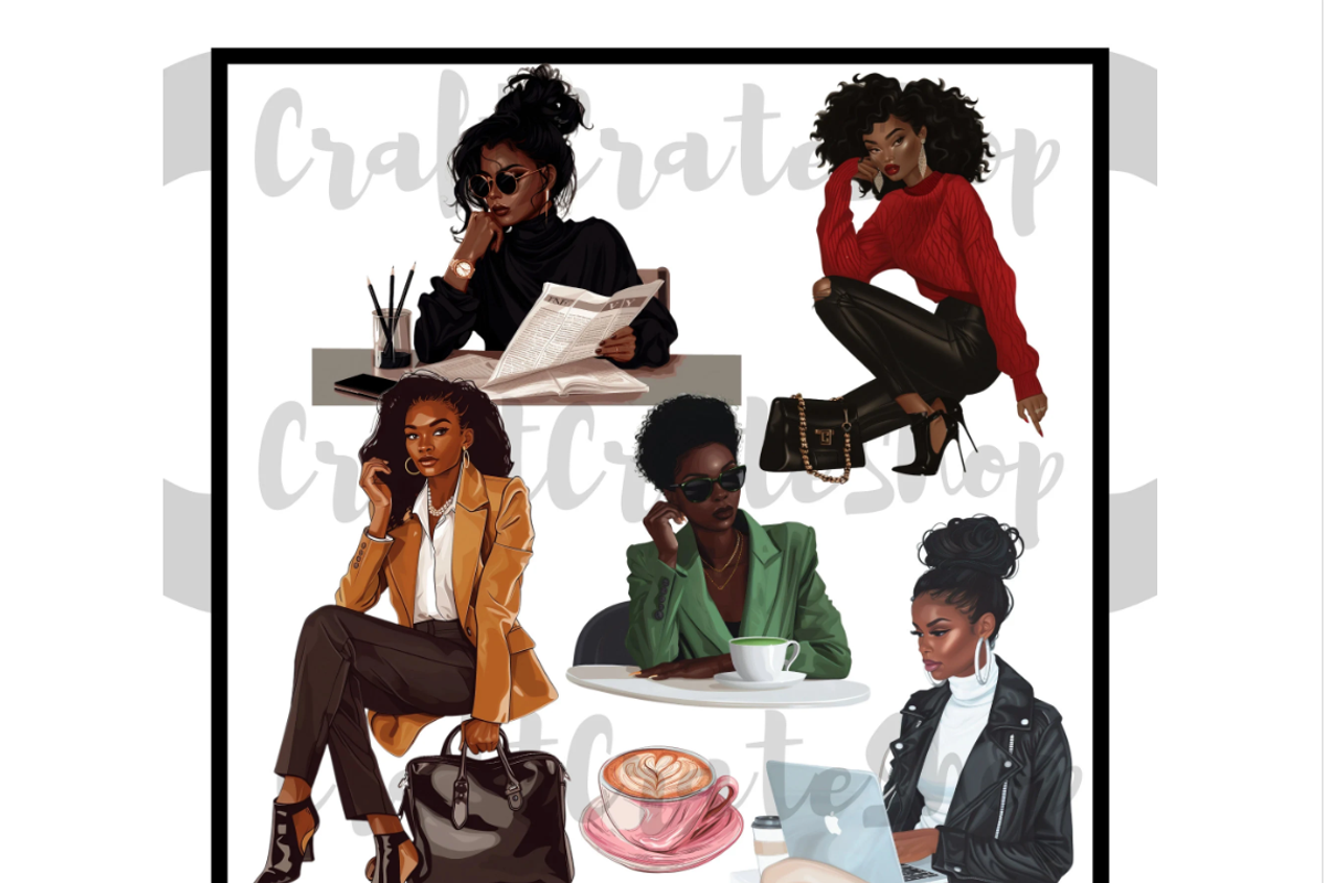 Lady Boss Clipart, an Illustration by CraftCrateShop (Photo 5 of 8)