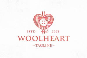 Wool Love Vintage Logo Template
