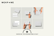 DIN A/5x7 landscape card mockup set, a Merchandise Mockup by MCKP*ME (Thumbnail 2 of 7)