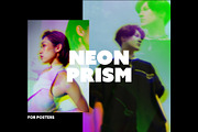 Neon Prism Poster Effect, a Layer Style Add-On by Design Squad (Thumbnail 1 of 2)
