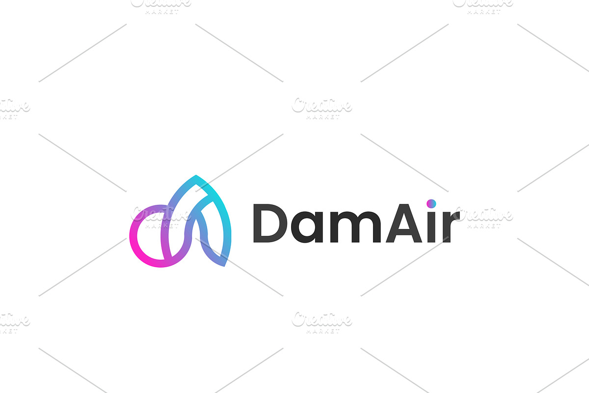 DamAir logo design, a Branding & Logo Template by Logodesignpond (Photo 4 of 6)