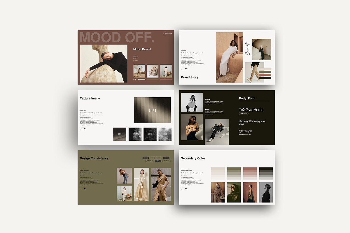 Mood Board Presentation Template, a Presentation Template by slidestock55 (Photo 5 of 9)