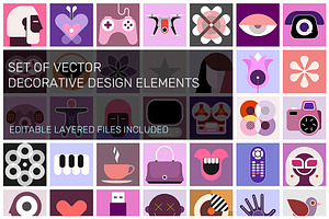 Vector Decorative Design Elements, a Solid Icon by danjazzia