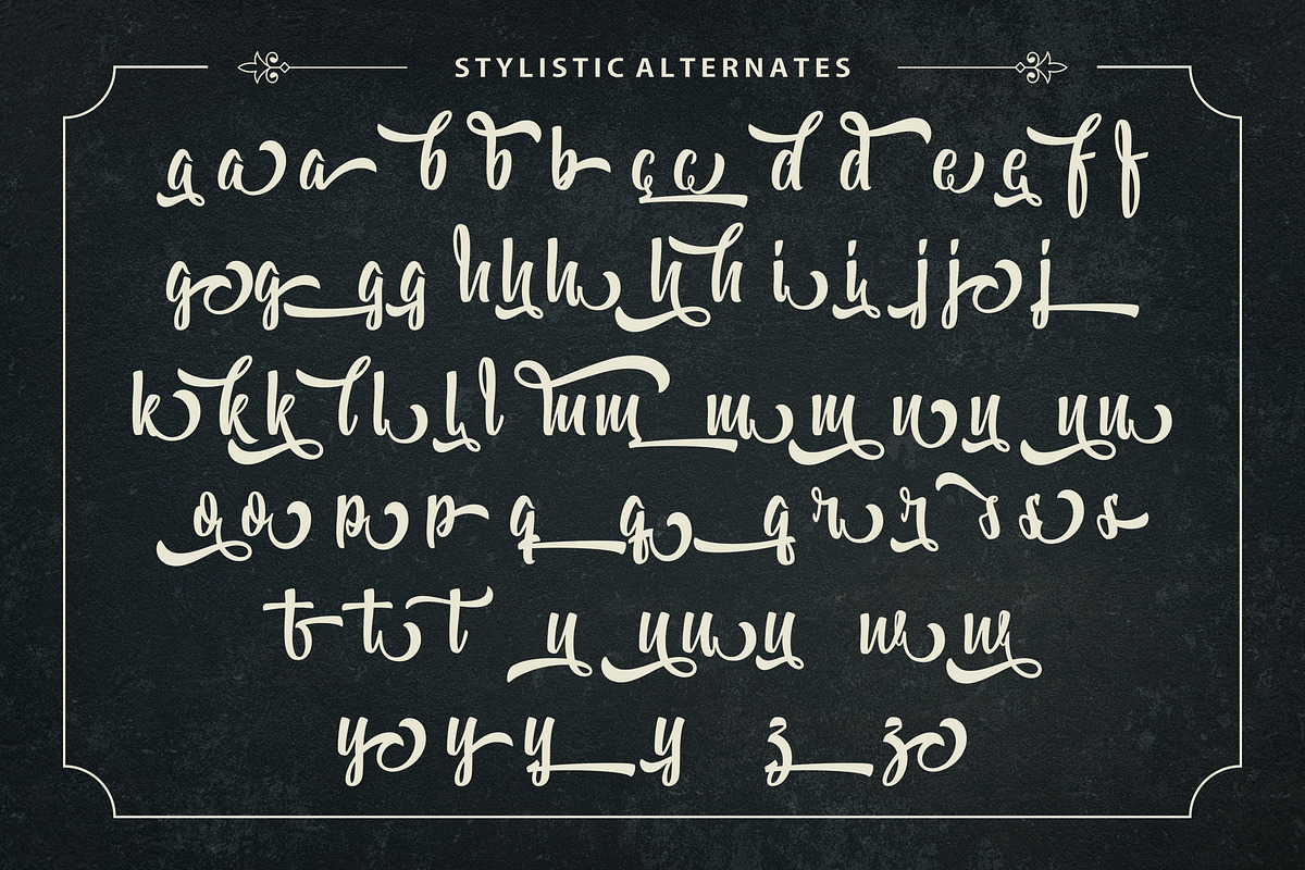Bohemian Melody, a Script Font by Allmostudio (Photo 6 of 9)