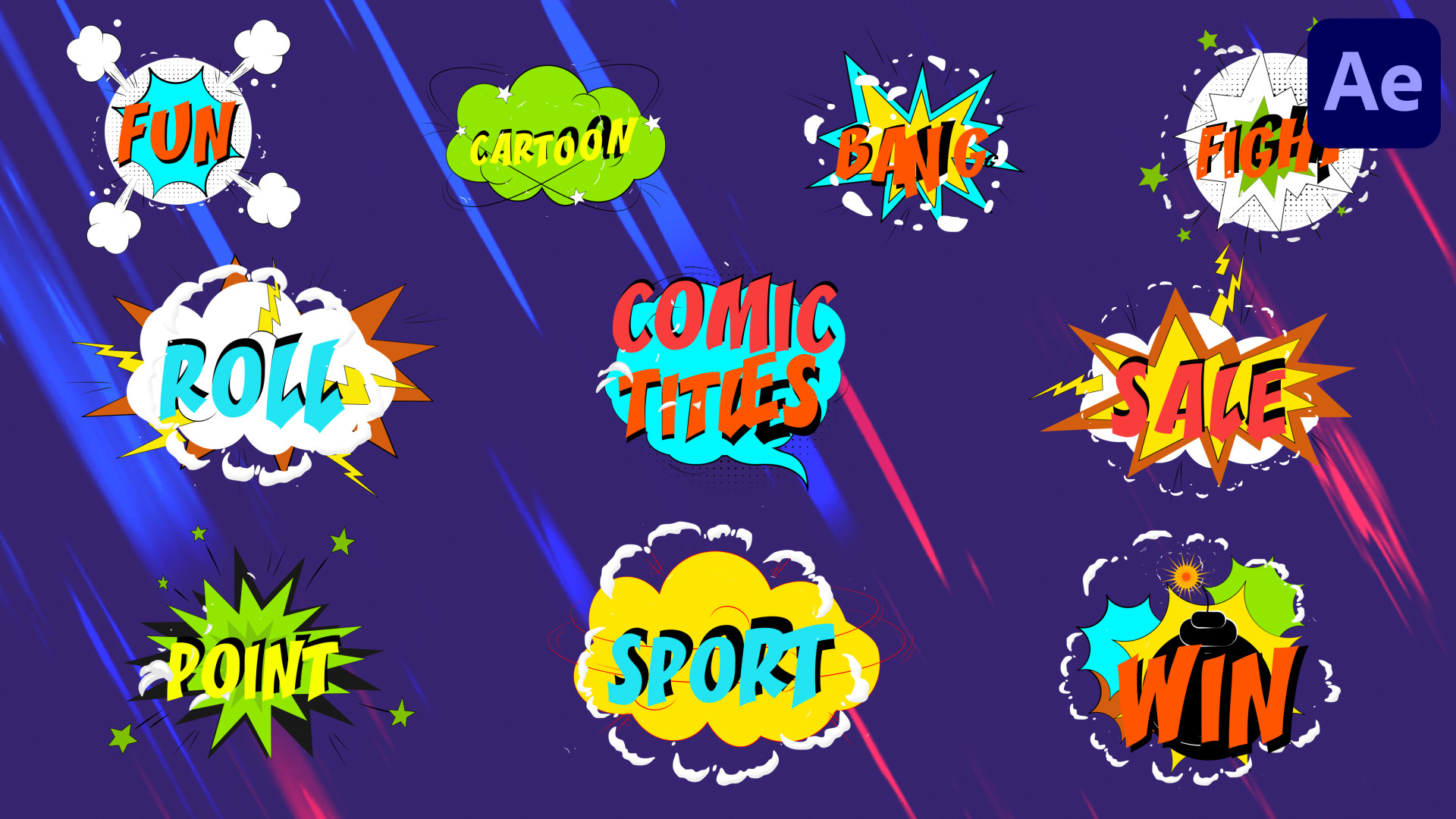 Comic Titles | After Effects