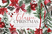 Watercolor clipart - Christmas, a Decorative Illustration by Beigetime (Thumbnail 1 of 16)