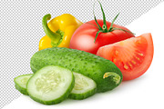 Tomato and cucumber, an Object Graphic by Fruits+Veggies (Thumbnail 4 of 4)