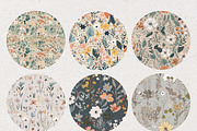 Grey Flower Seamless Pattern Papers, a Pattern Graphic by Natural Planners (Thumbnail 3 of 3)