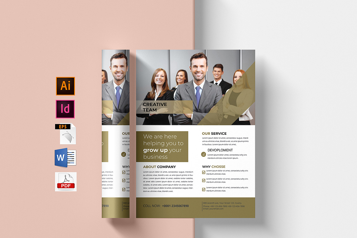 Business Flyer Template, a Flyer Template by Mazharul Islam (Photo 1 of 5)