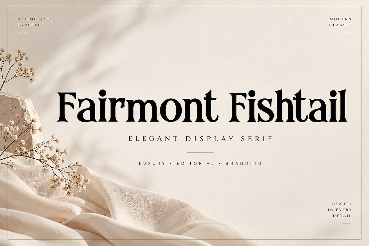 Fairmont Fishtail, a Serif Font by Wow Magic (Photo 1 of 5)