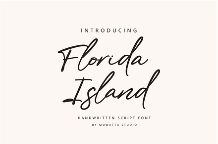 Florida Island, a Script Font by Muwatta Studio