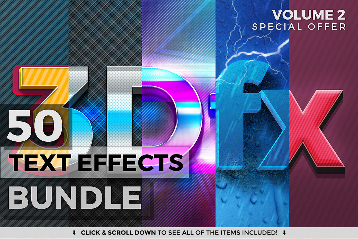 100 Text Effects + Bonus Items preview 3