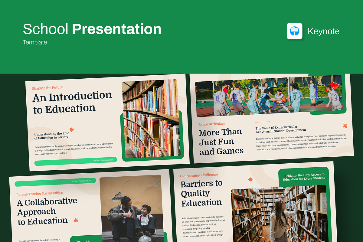 School Keynote Presentation, a Presentation Template by Bilicube Studio (Photo 1 of 5)