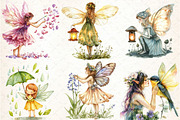 Garden Fairy Clipart PNG, an Illustration by DreamCafeArt (Thumbnail 4 of 7)