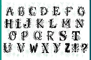 Floral decorative TTF font, a Font by SketchArtStudio (Thumbnail 4 of 6)
