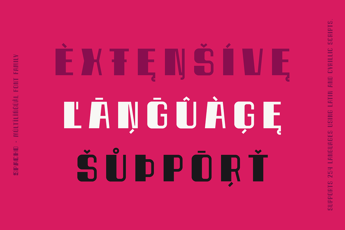 Spacho Font Family (44 Fonts), a Font by alpercakici (Photo 8 of 18)