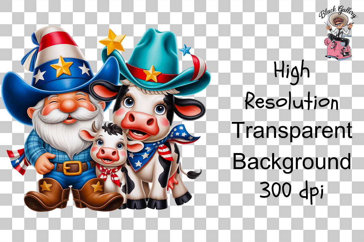 Texas Gnome Sublimation PNG Bundle, a Graphic by Clipart Bloom (Photo 10 of 11)