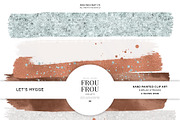 Marble Rose Gold Brush Strokes, an Illustration by Frou Fou Craft (Thumbnail 1 of 3)