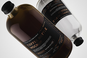 32oz Boston/Coffee Bottle Mockup