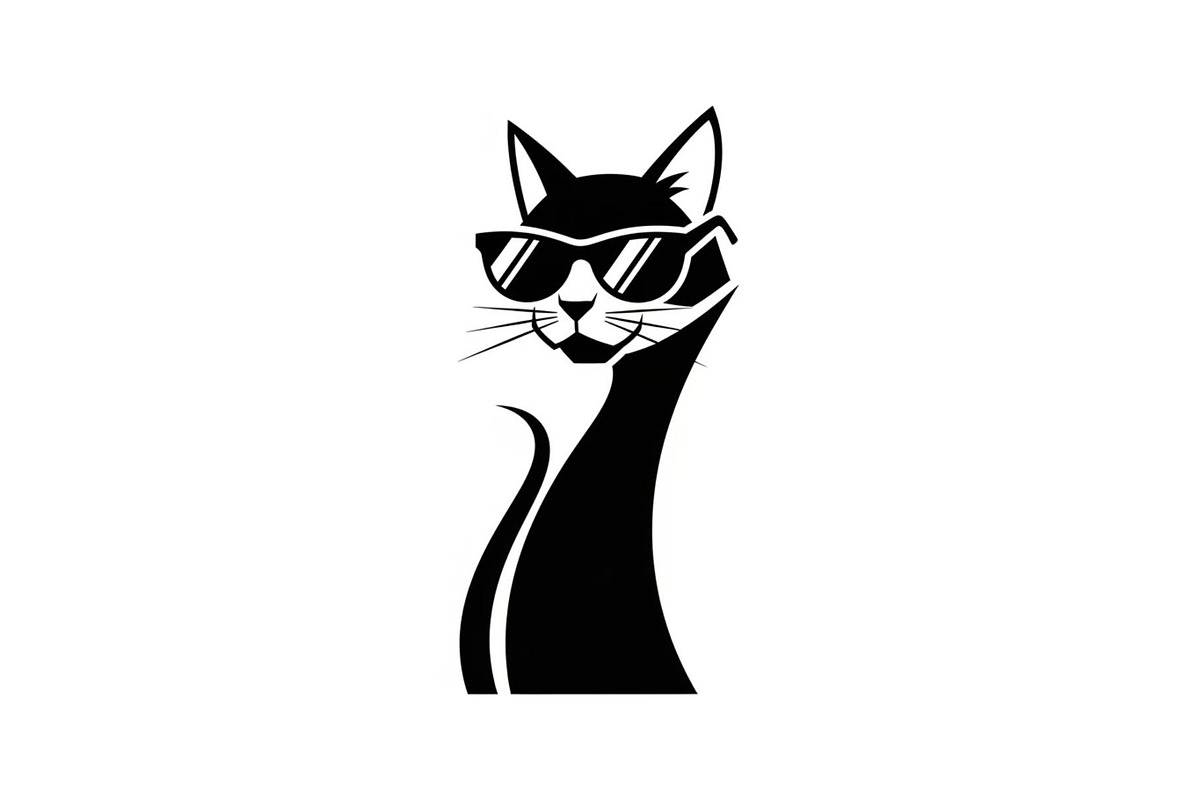 Cool Cat Silhouette Vector Bundle, an Illustration by Designs_River (Photo 6 of 51)