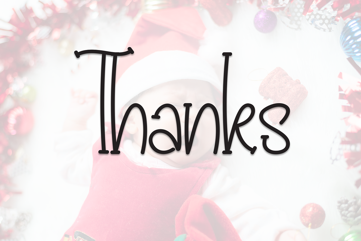 Baby Christmas | Script Font, a Script Font by Scratchones (Photo 8 of 8)