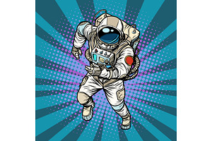 Astronaut Runs, The Hero Of Space