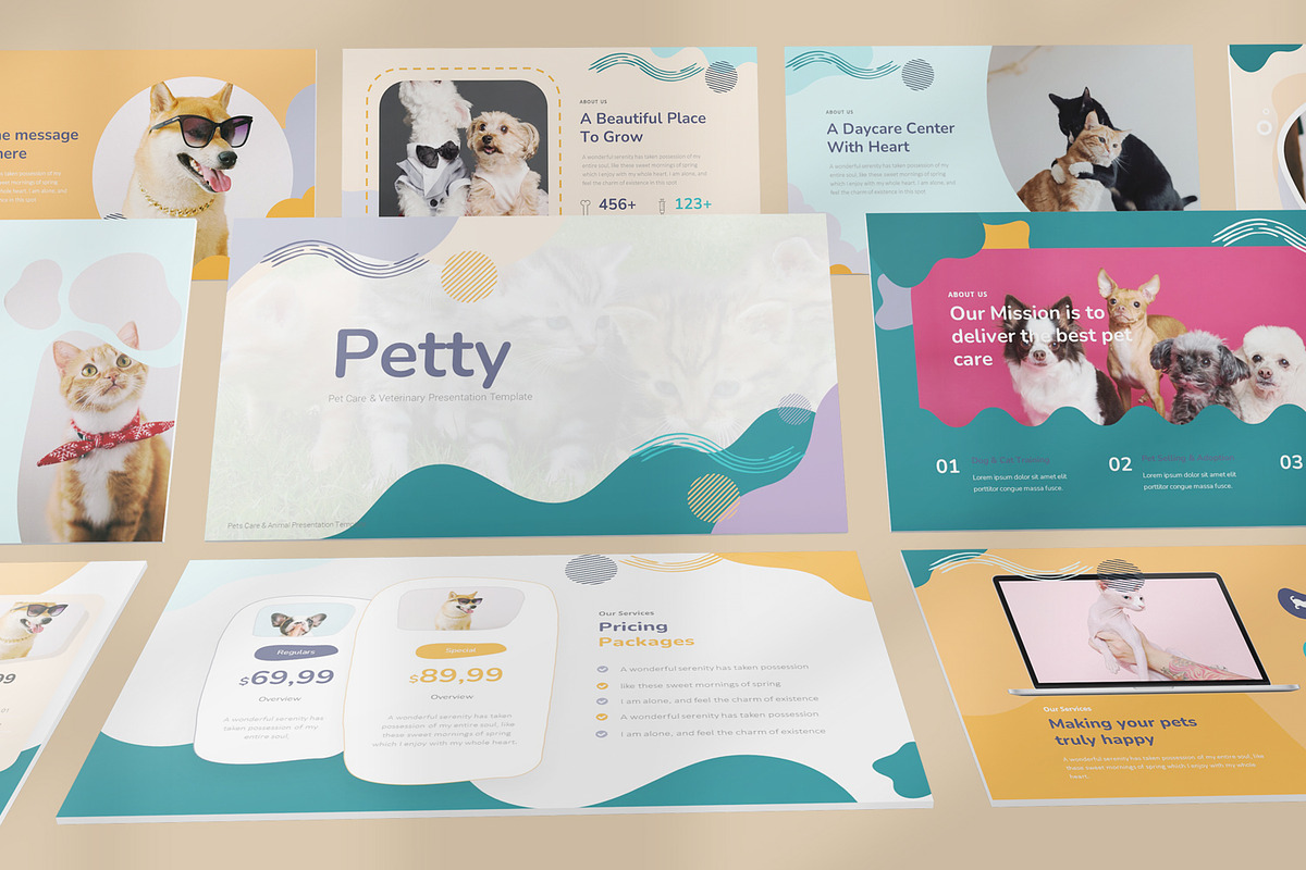 Petty Google Slides Templates, a Presentation Template by Stock Shape (Photo 1 of 4)