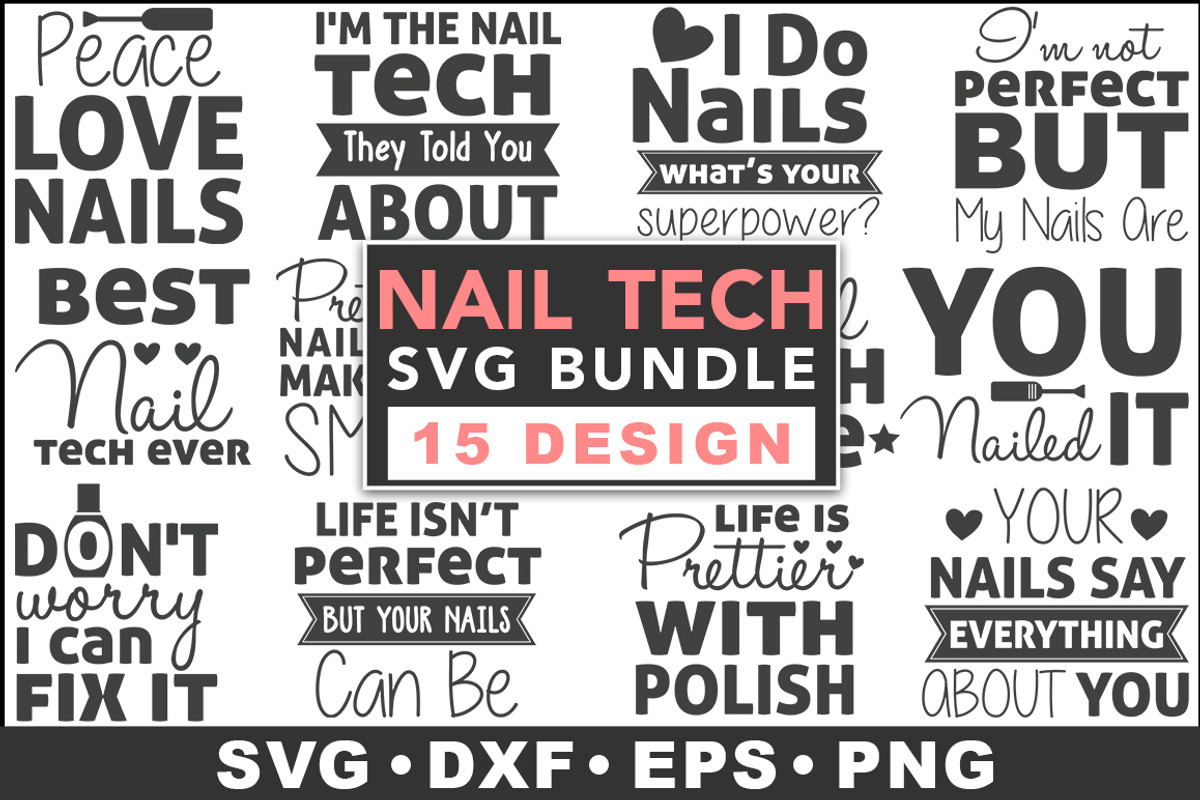 Nail Tech SVG Bundle, a Sport Illustration by Designvipe (Photo 1 of 4)