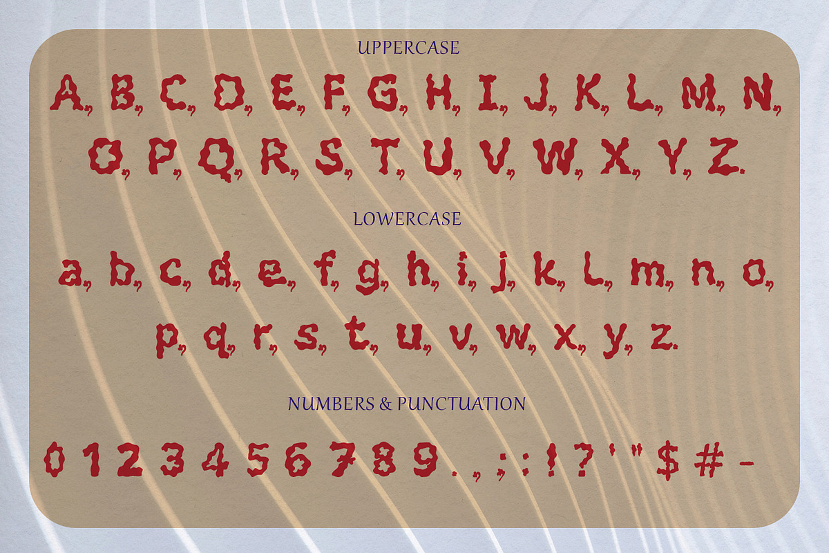 QUATIO wiggly font, a Serif Font by CHIMERA (Photo 2 of 8)