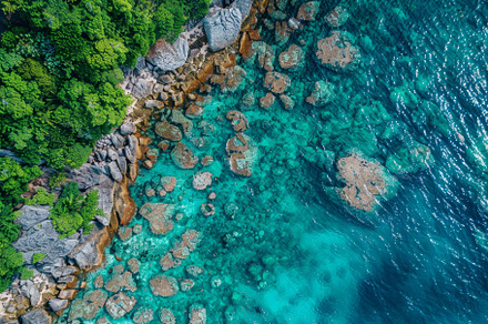 This captivating view reveals a rock, a Photo by Tanuart
