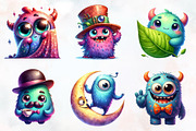 Cute Funny Monster Sublimation, a Seasonal Illustration by RobertsArt (Thumbnail 6 of 7)