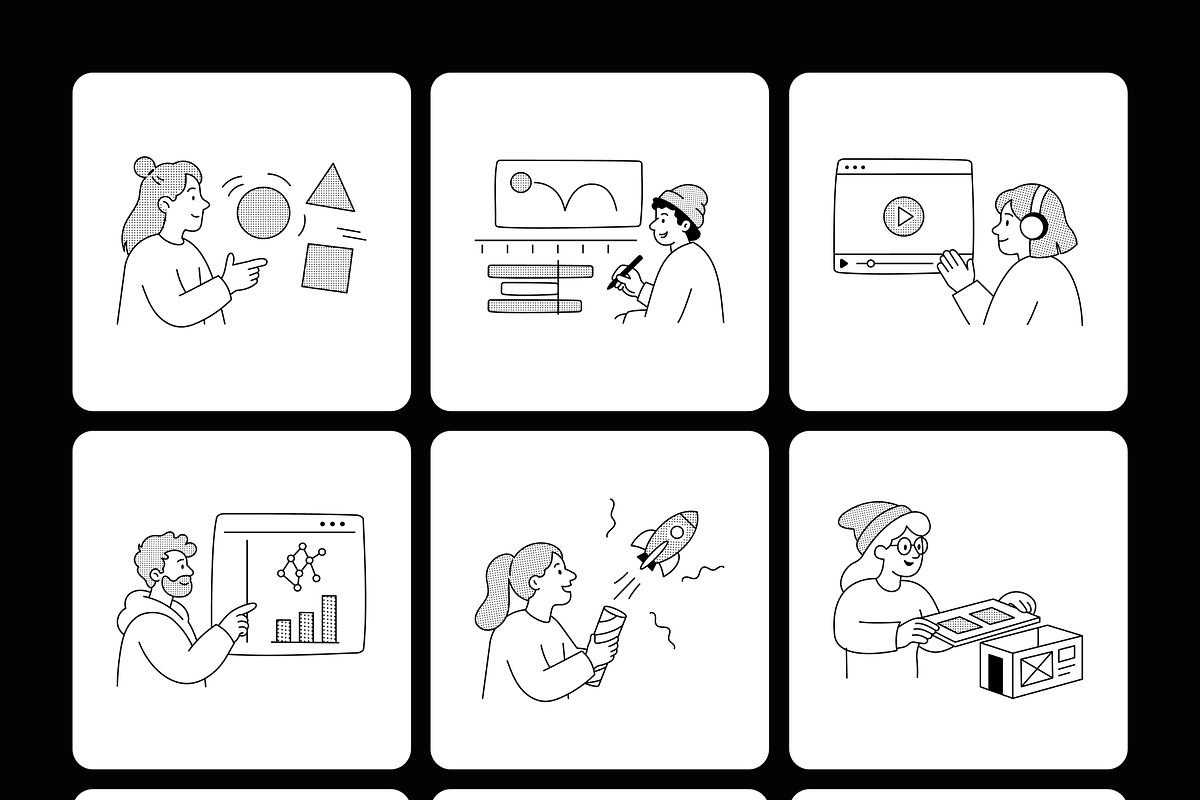 55 Design Development Illustrations, a Technology Illustration by Prosymbols (Photo 10 of 11)